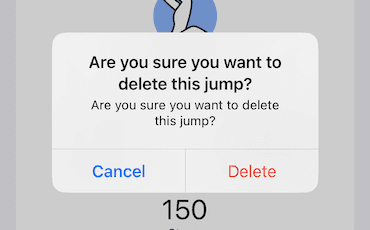 Deleting a skydive entry